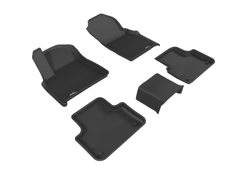 Audi SQ8 Floor Mat Set - 3D MAXpider - Kagu - Black - `17-`26 Audi SQ8 Floor Mat Set - 3D MAXpider - Kagu - Black - `17-`26